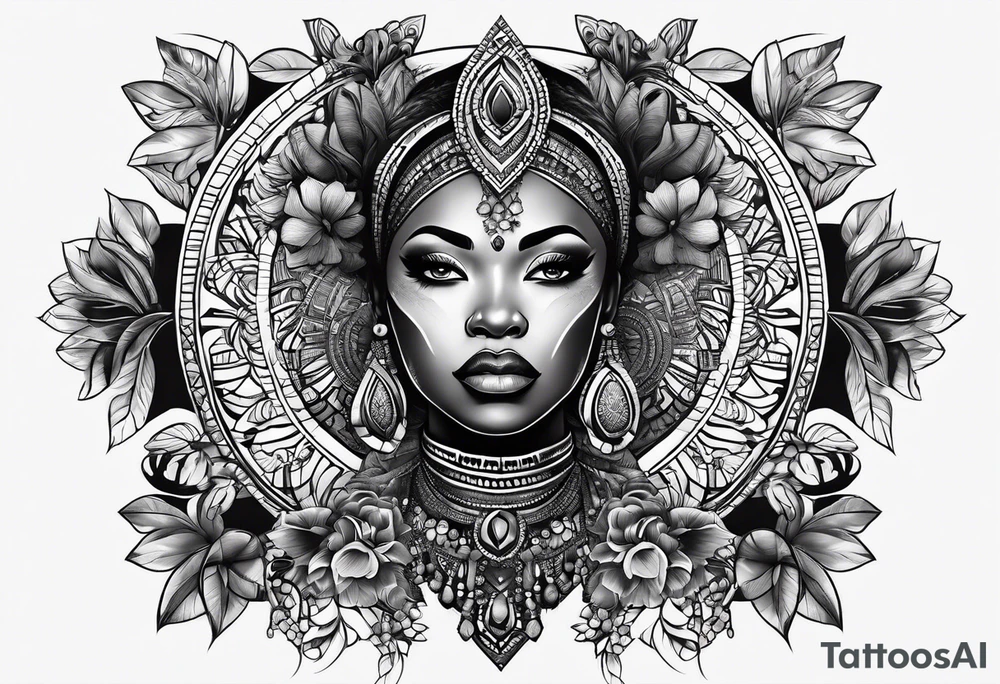 divindades africanas tattoo idea