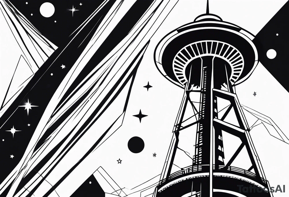 space needle tattoo idea