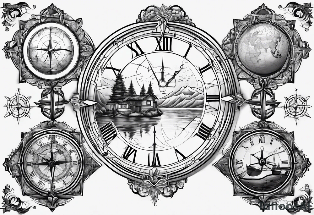 Longitude latitude tattoo idea