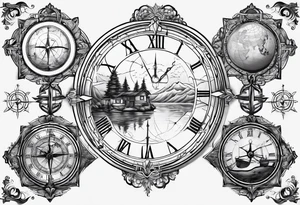 Longitude latitude tattoo idea