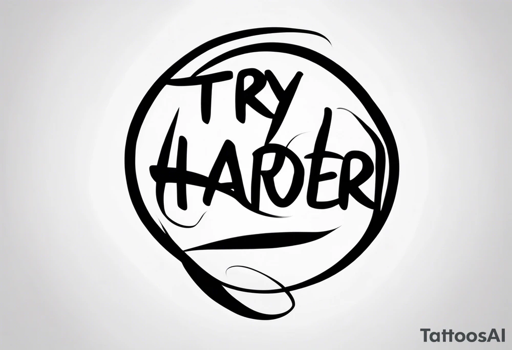 “Try harder” in another language  for a finger tattoo tattoo idea