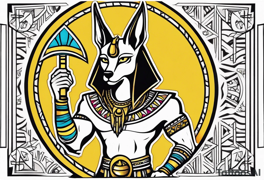 Anubis forearm tattoo idea