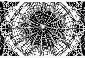 Spider web tattoo idea
