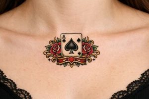 Ace of spades tattoo tattoo idea