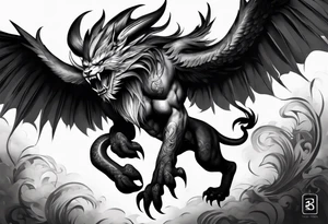 chimera tattoo idea