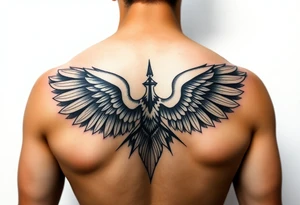 i want a back tattoo with separately them but on one back :

- Fortis Fortuna Adiuvat
- Polynesian tattoo
- a winged tattoo tattoo idea