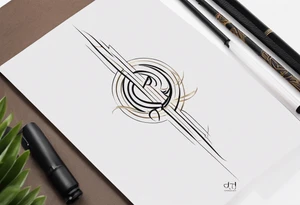 baybayin tribal Filipino vertical tattoo tattoo idea