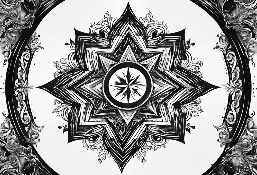 A star in the sky tattoo idea
