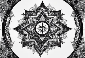 A star in the sky tattoo idea