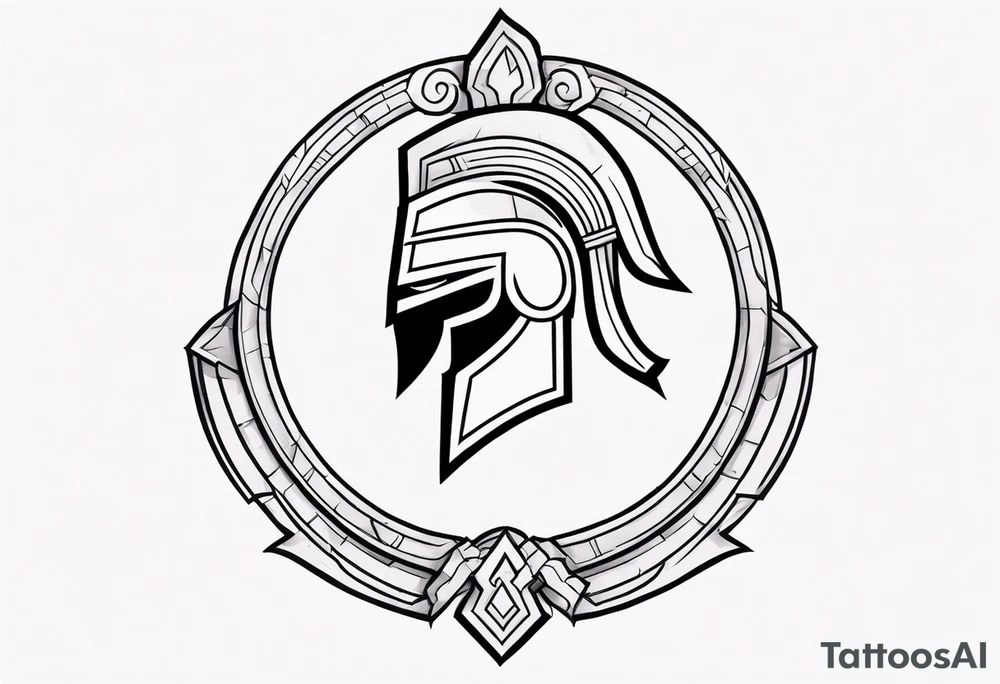 Ancient spartan symbol tattoo tattoo idea