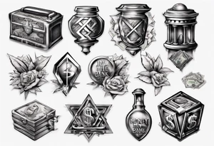 money in the bank tattoo idea