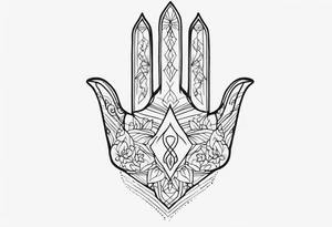 PRAYING HAND tattoo idea