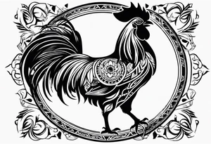 rooster weather vane tattoo idea