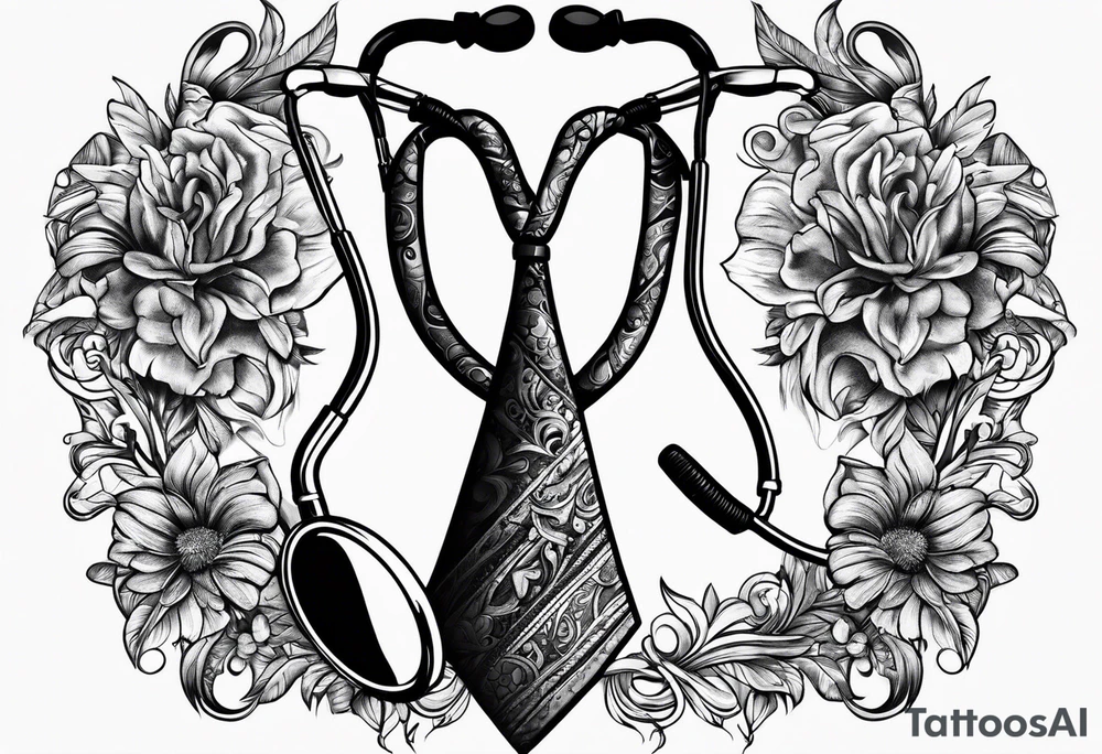 NECK TIE
, STETHOSCOPE tattoo idea