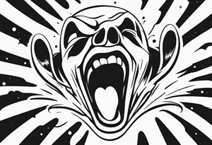 Scream tattoo stencil tattoo idea