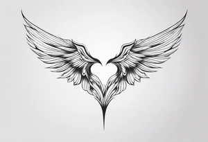 wings tattoo in leg for men like flying tattoo idea