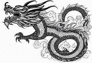 Chinese dragon tattoo idea