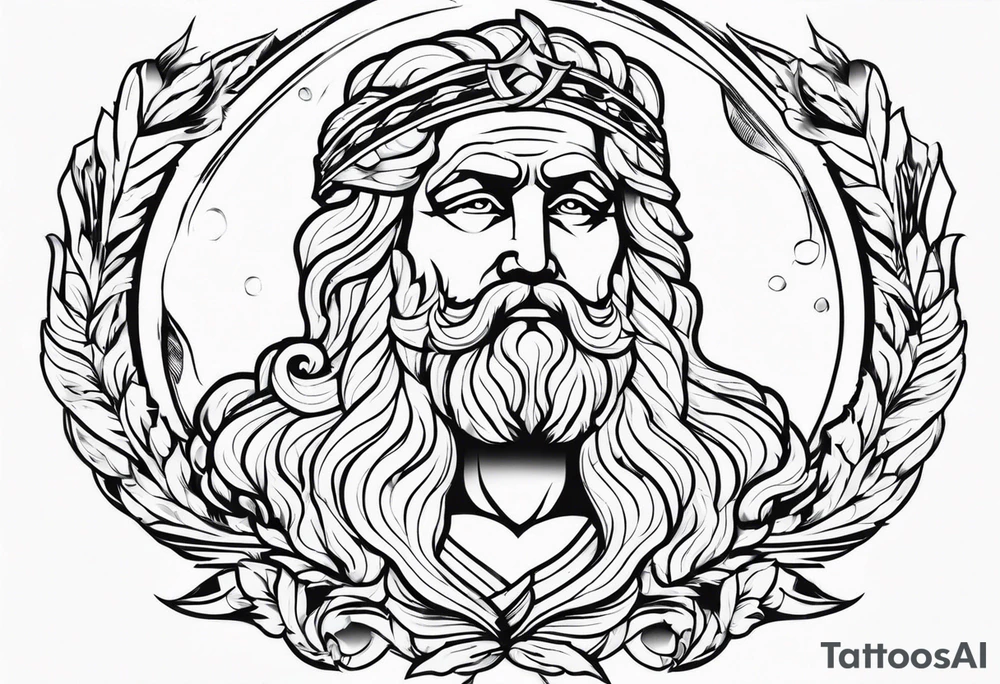 Zeus statue tattoo idea