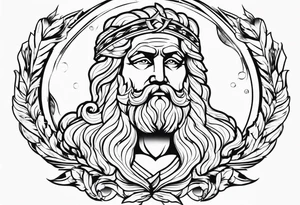 Zeus statue tattoo idea