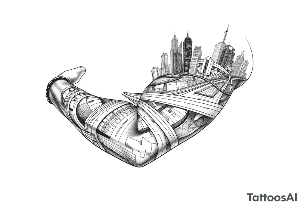 Baltimore City Tattoes With Highways tattoo idea