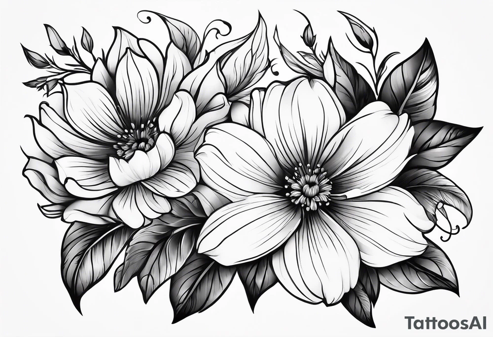 Flowers tattoo idea