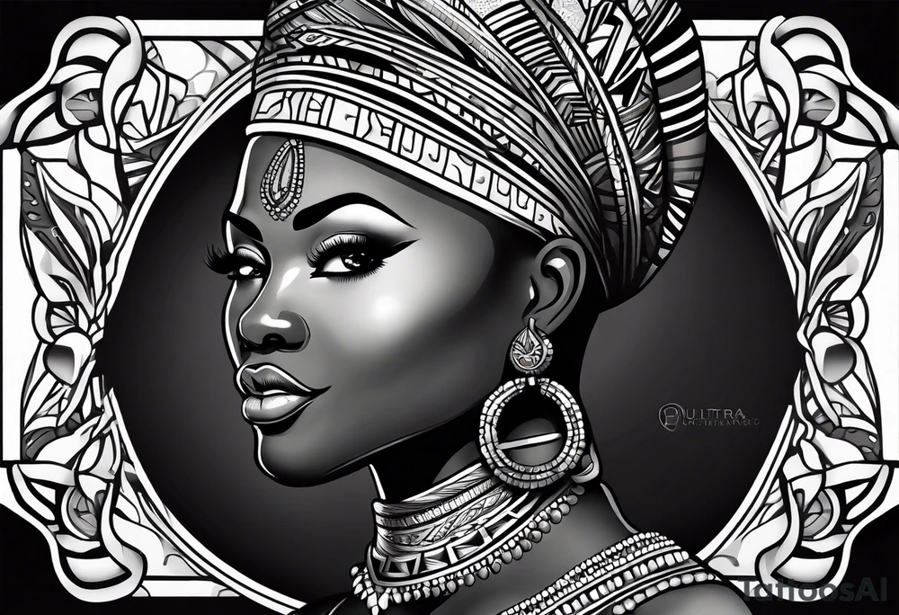 African art tattoo idea