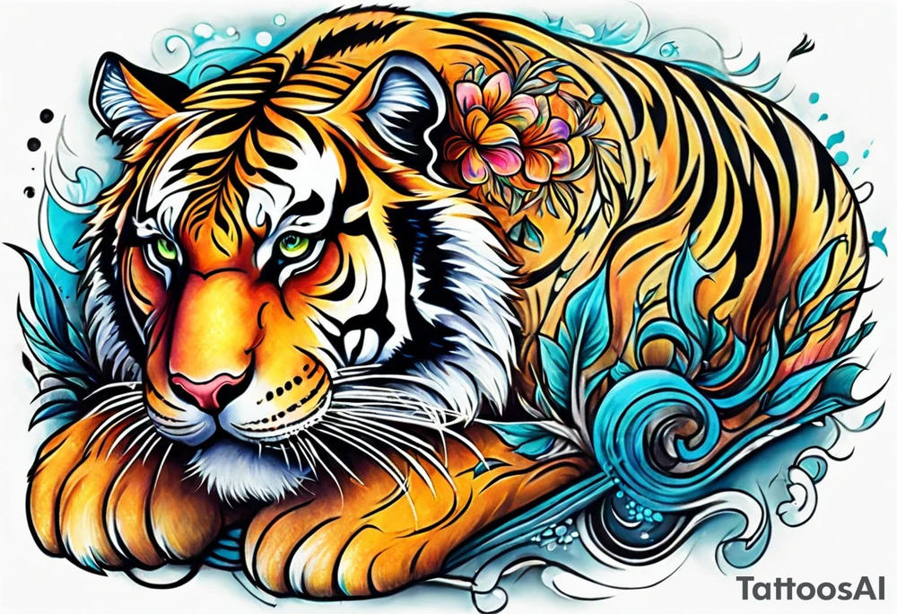 Tiger tattoo idea