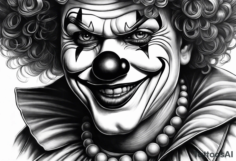 A clown tattoo idea