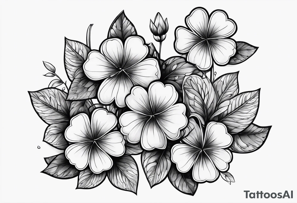 A clover tattoo idea