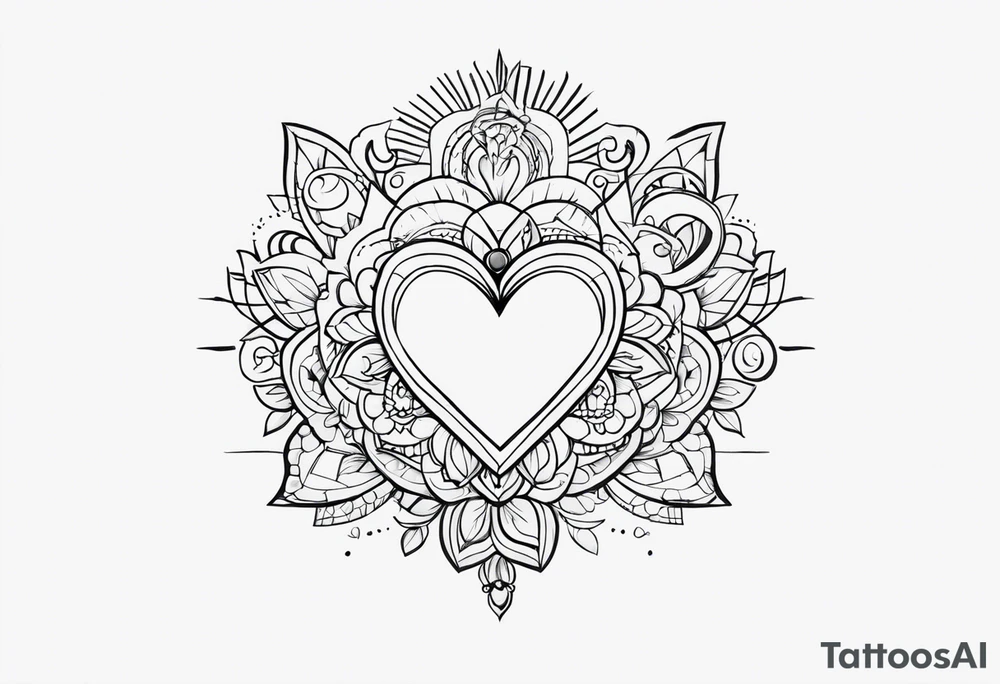 desenho de um tesouro de amor tattoo idea