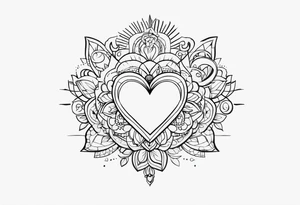 desenho de um tesouro de amor tattoo idea