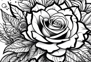 animal, flowers. For remember the death, my dad. and the futur, for being strong tattoo idea