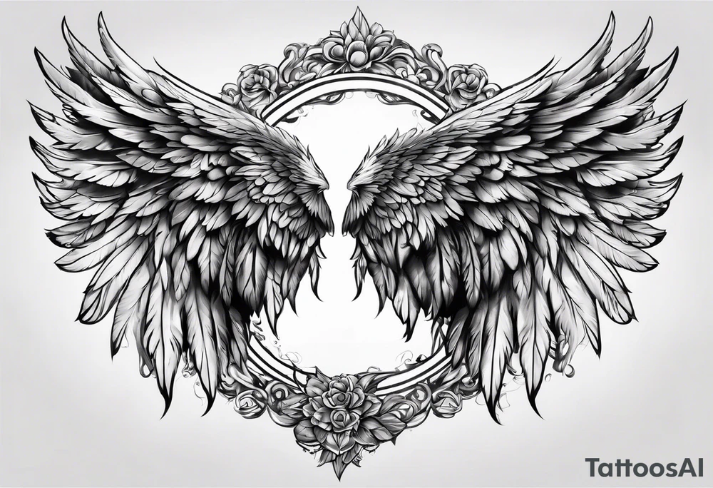 Angel wings tattoo idea