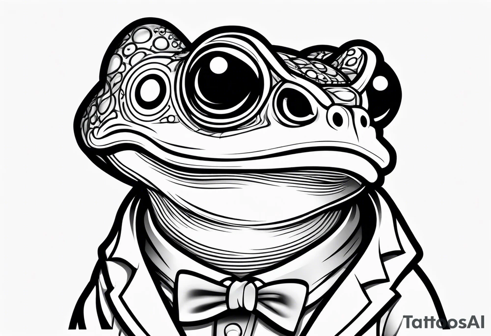 Toad wearing a labcoat tattoo idea