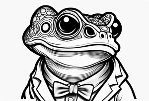 Toad wearing a labcoat tattoo idea