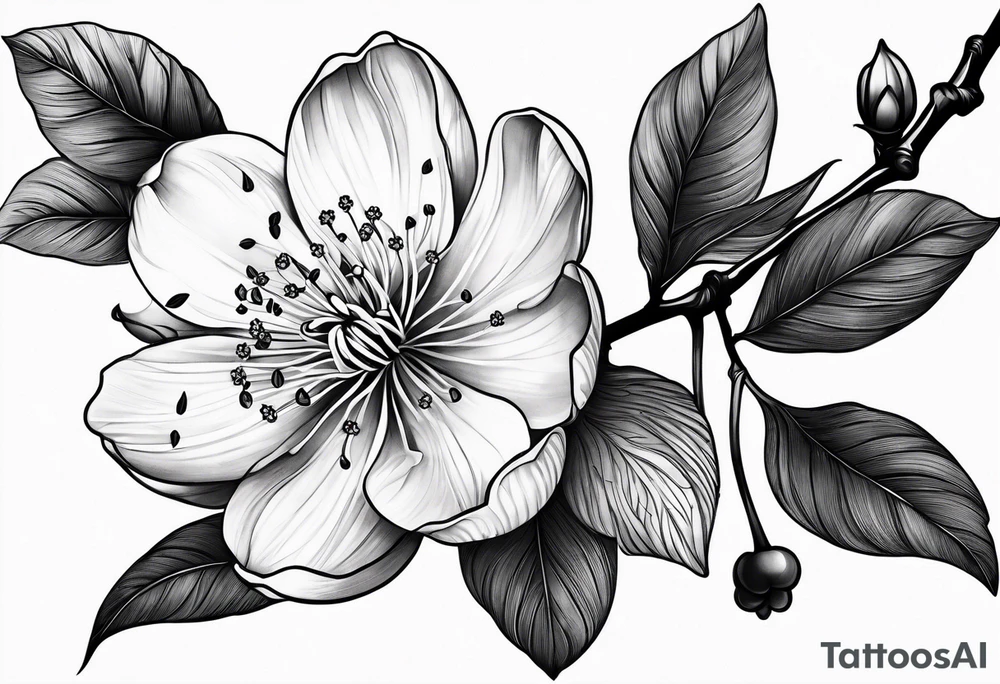 cherry blossoms tattoo idea