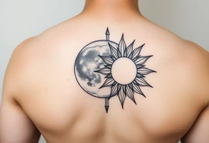 The moon and the sun tattoo idea