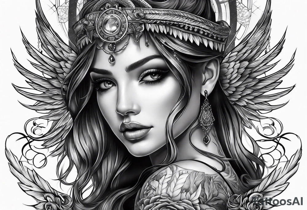 arc angel tattoo idea