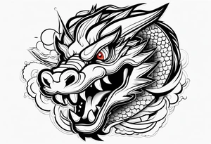 DRAGO GIAPPONESE DA FARE SU UN BRACCIO tattoo idea
