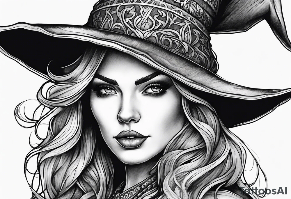 Witch tattoo idea