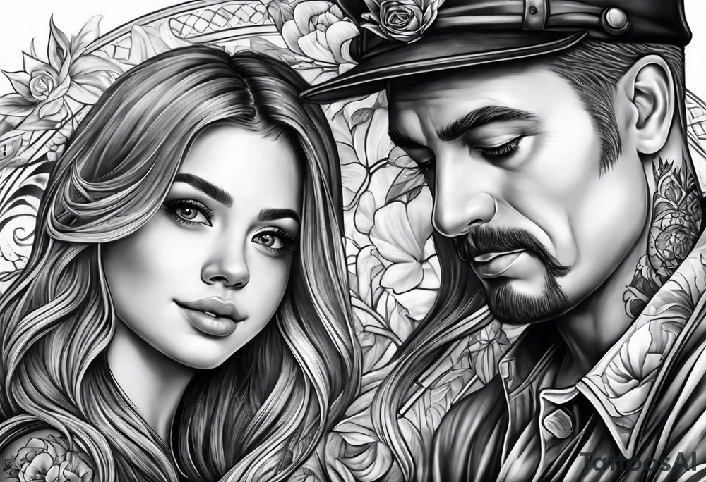 Father Daughter tattoo idea
