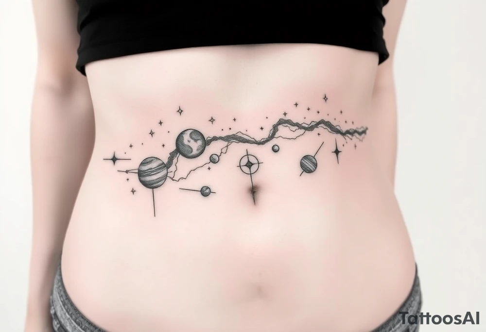 outer space tattoo idea