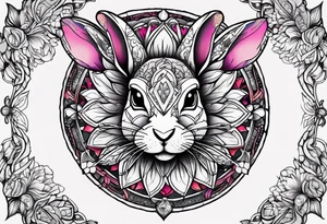 wonderland  dead 
rabbit mandalas tattoo idea