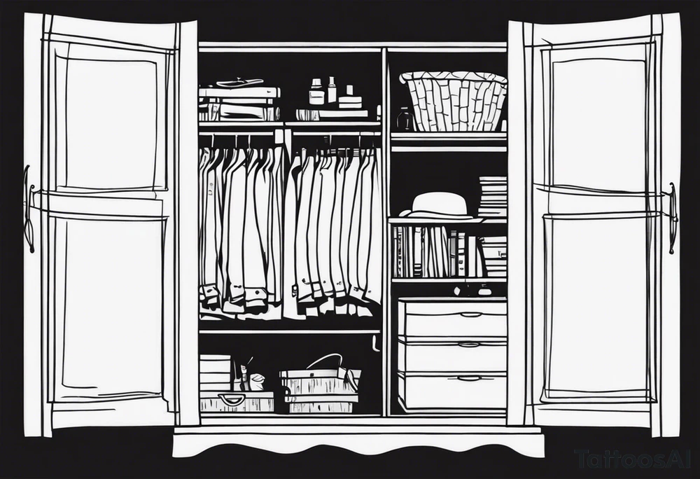 the rake creepypasta hiding in a closet tattoo idea