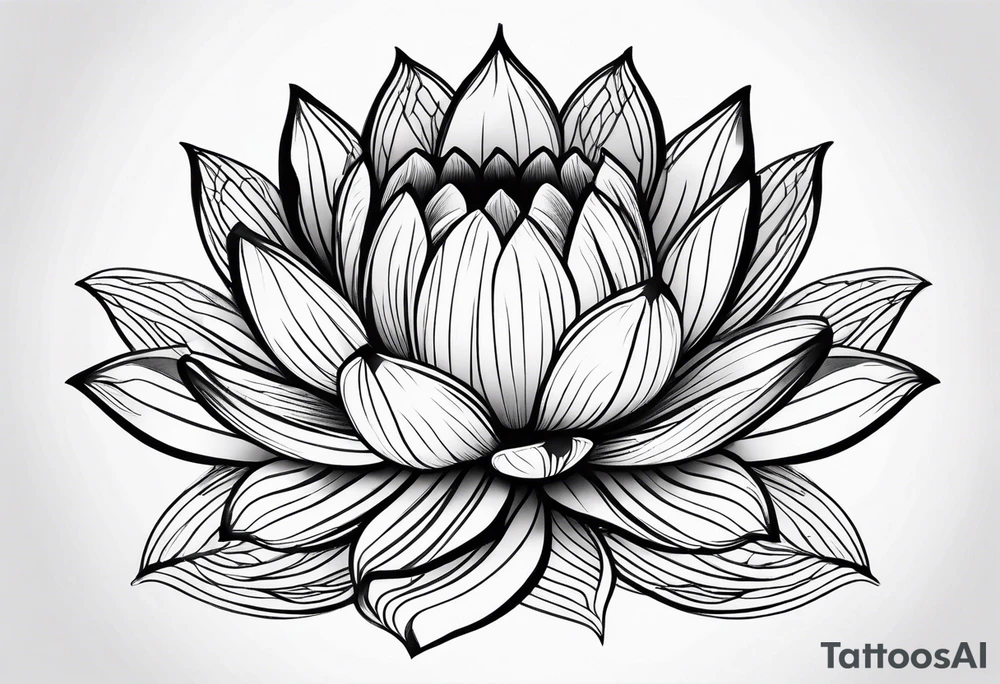 lotus flower tattoo idea