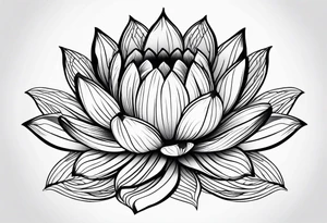 lotus flower tattoo idea