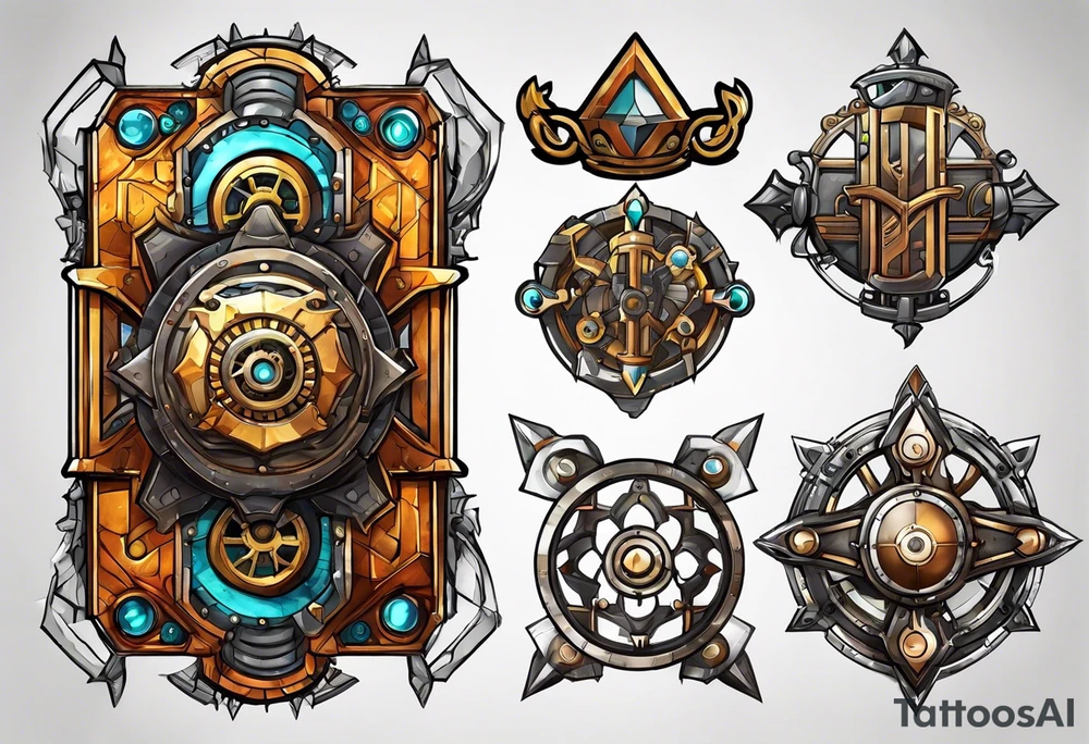 Borderlands 2 game, borderlands 2 symbol, steampunk tattoo idea