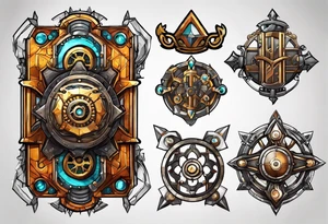 Borderlands 2 game, borderlands 2 symbol, steampunk tattoo idea