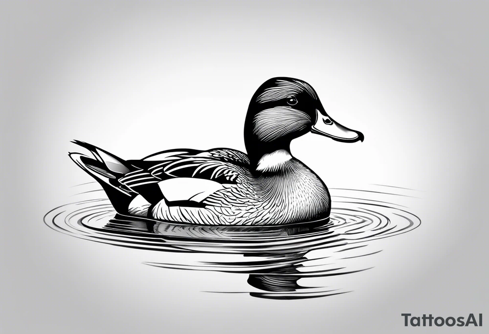 Duck, small, imprint tattoo idea