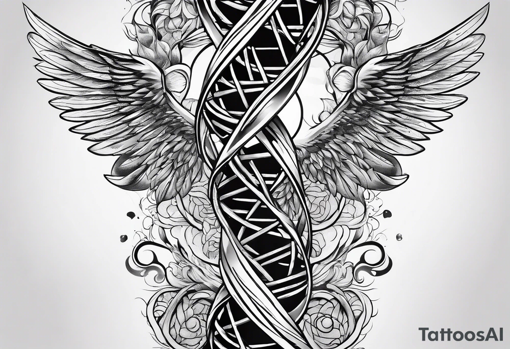 DNA strand tattoo idea